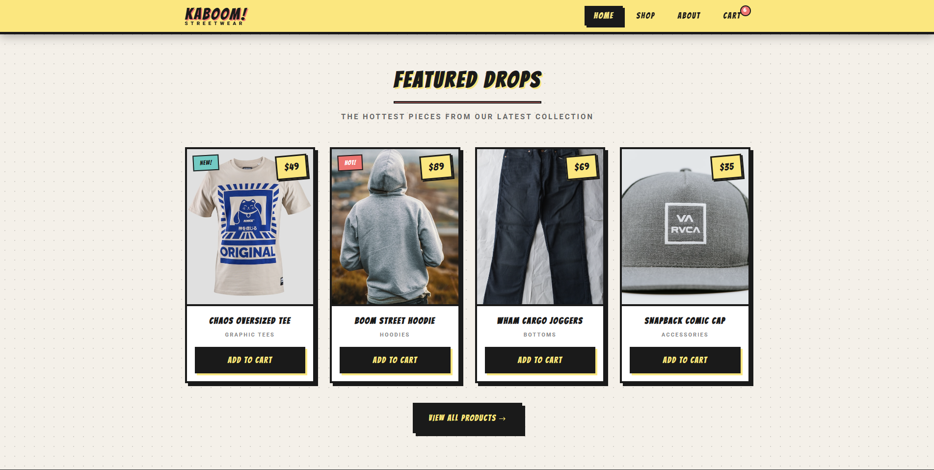 Standard Template 2 - Comic Pop Clothing