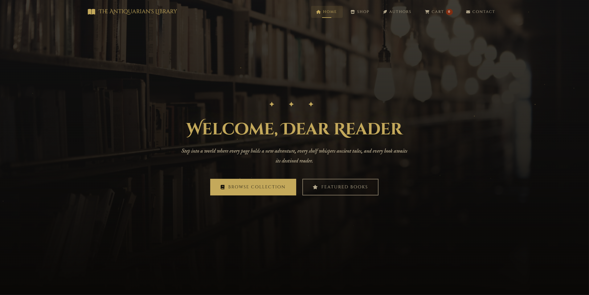 Standard Template 4 - Antiquarian Bookstore